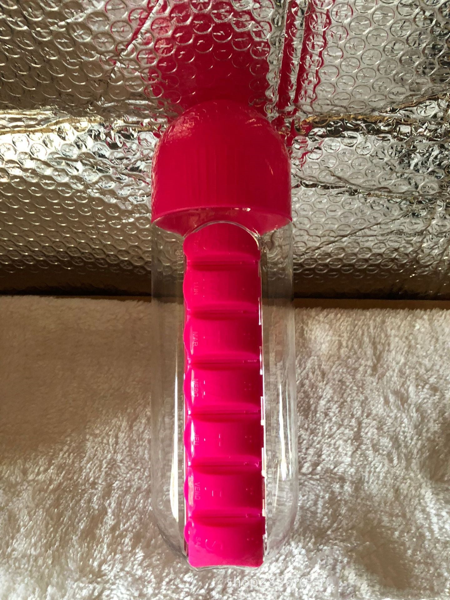 Water Bottle With Pillbox Plastic Drink Bottle with Medicine Pills Box Travel 7 Days Drug Organizer Drinking Container