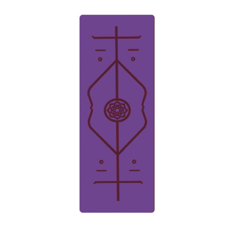 Non-Slip TPE Yoga Mat Position Line Beginner
