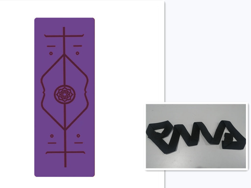 Non-Slip TPE Yoga Mat Position Line Beginner
