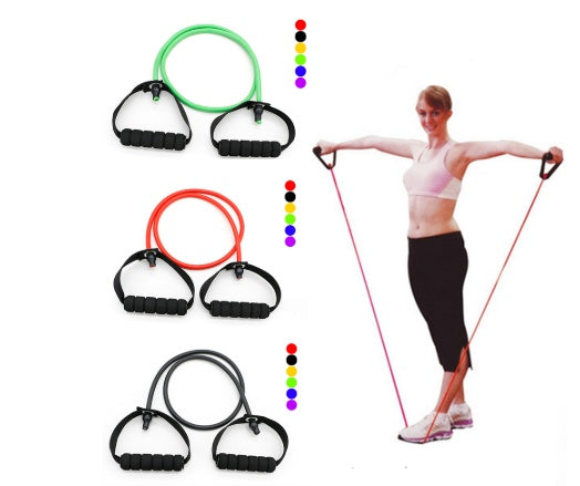 Latex Resistance Bands Workout Exercise Yoga CrossFit Fitness Tubes Pull Rope Fitness Exercise Equipment Tool