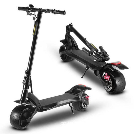 Double Drive Folding Scooter with Wide Tires